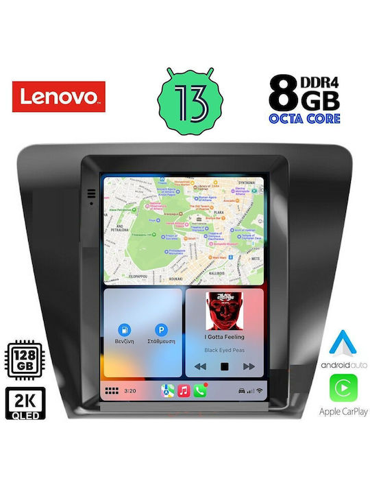 Lenovo Car Audio System 2DIN (Bluetooth/USB/AUX/WiFi/GPS/Apple-Carplay/Android-Auto) with Touch Screen 9.7"