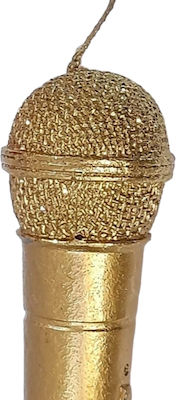 Easter Candle humorous big gold microphone 17cm LM-4220