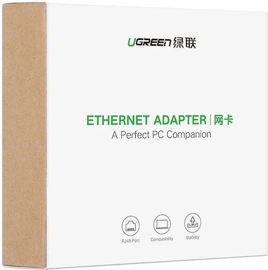 Ugreen USB Адаптер За Мрежа С Проводникова Ethernet Връзка