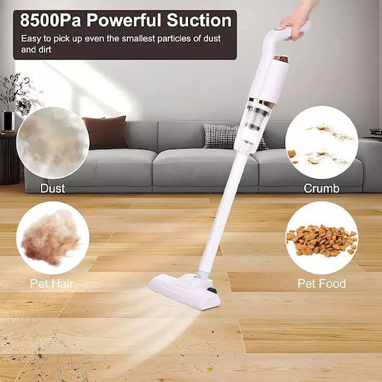 Reîncărcabilă Aspirator 2 în 1 Stick & De Mână Albă HY-118