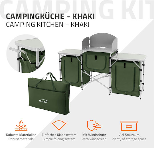 Hauki Κουζινάκι Αλουμινίου για Camping Πτυσσόμενο