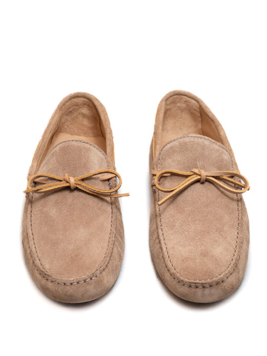 Sider Collection Men's Suede Moccasins Brown