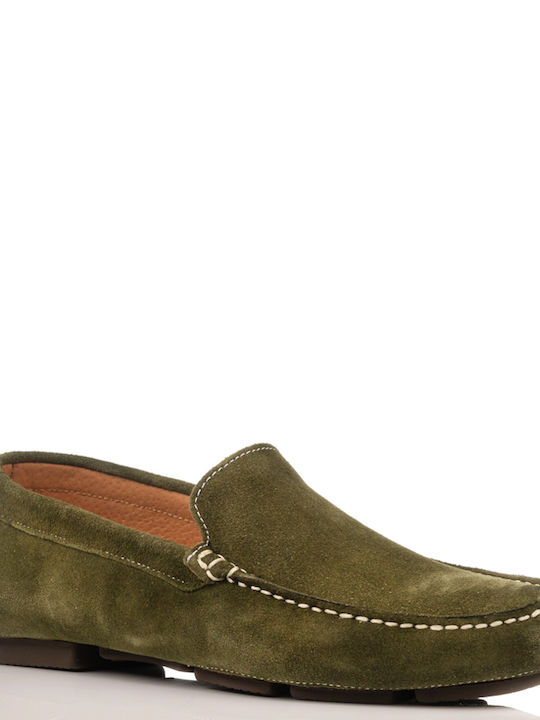 Ace Δερμάτινα Ανδρικά Loafers σε Πράσινο Χρώμα