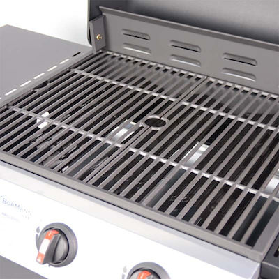 Bormann BBQ3000 Gas Grill Cast Iron Grate 60cmx45cmcm. with 3 Grills 10.8kW 015406