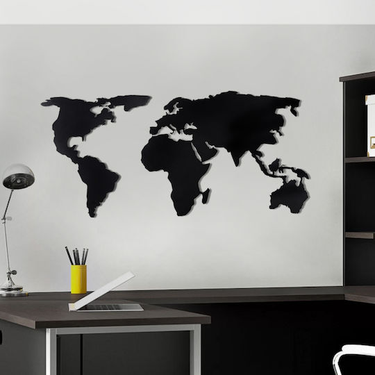 Megapap Hängende Dekoration aus Metallisch World Map 120x2x60cm 1pcs Megapap Hängende Dekoration aus Metallisch World Map 120x2x60cm 1pcs