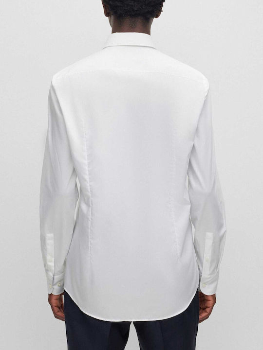 Hugo Boss Herrenhemd Baumwolle White