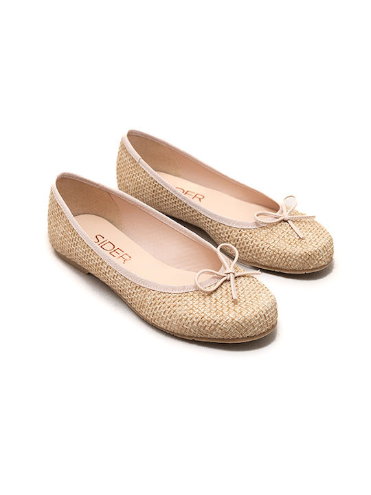 Damen Ballerinas in Beige Farbe