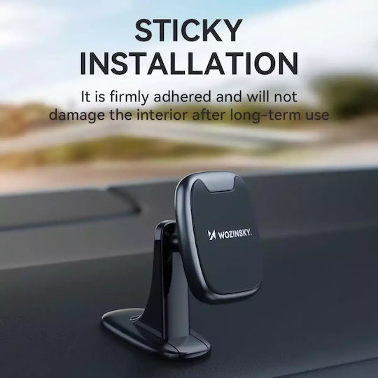 Wozinsky Car Mobile Mount with Magnet Black