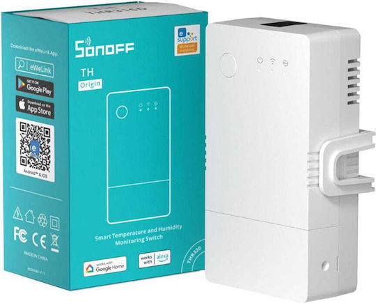 Sonoff Origin R3 Electric Panel Meter Rail Mounted Single Phase Google Home Alexa Sonoff Smart Wifi Relay 230v 16a With THR316 Sensor Input