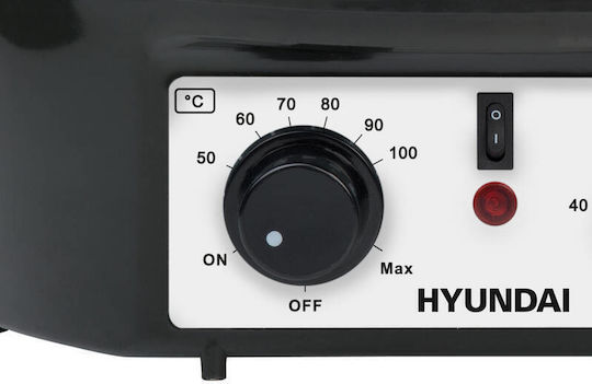 Hyundai Уред за готвене на пара 1800W с Капацитет 27лт