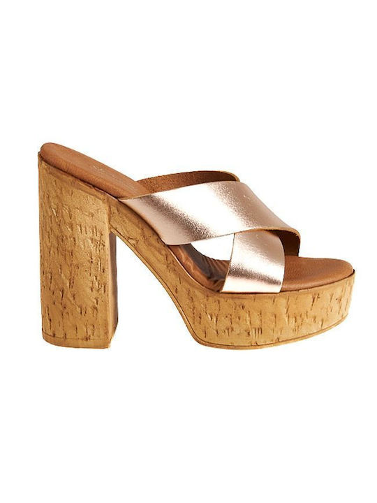 Elenross Platform Women's Sandals Gold