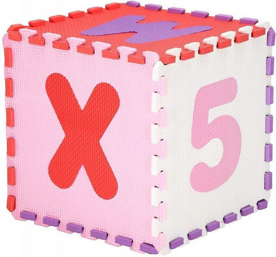 Springos Puzzle De Podea Educațional Pentru Copii Cu Scrisori Roz-Mov 36 Piese