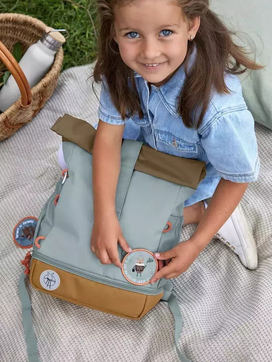 Laessig Mini Rolltop Backpack Τσάντα Πλάτης Light Blue