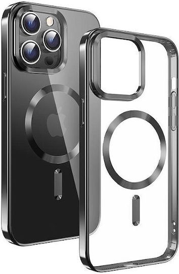 Swissten Back Cover Μεταλλικό με Υποδοχή για Κάρτες Διάφανο (iPhone 15 Pro)