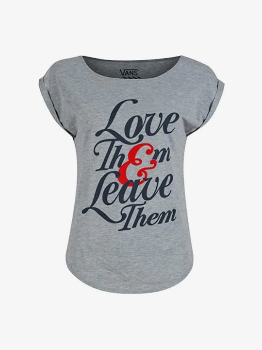 Vans Love Women's T-shirt Grey.