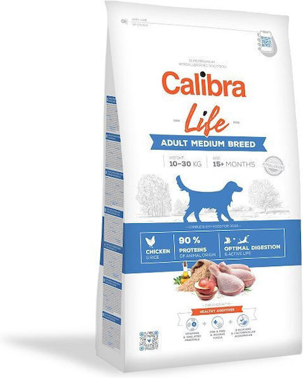 Calibra 12kg Dry Food Grain-Free for Adult Medium Breed Dogs with Chicken