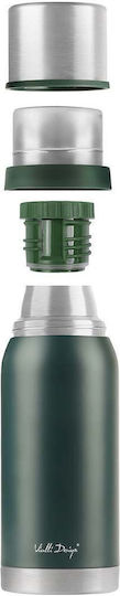 Vialli Design Bottle Thermos Stainless Steel 1lt Gray