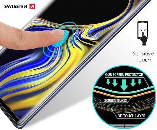 Swissten 3D 0.2mm Full Glue Full Face Tempered Glass Black (iPhone 14 Plus / 13 Pro Max)