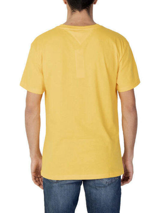 Tommy Hilfiger Herren T-Shirt Kurzarm Gelb