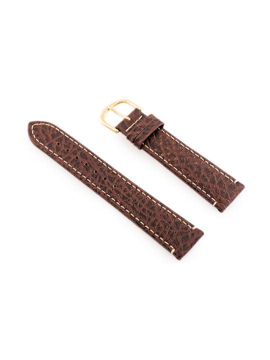 Bisset Leather Strap Brown 20mm