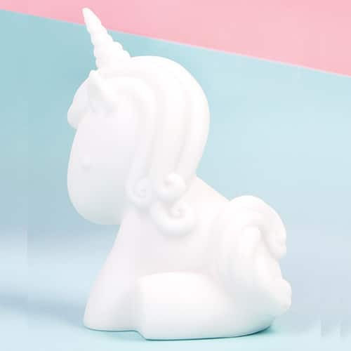 Fizz Creations Παιδικό Διακοσμητικό Φωτιστικό Unicorn Mood με Εναλλαγές Χρωματισμών Λευκό