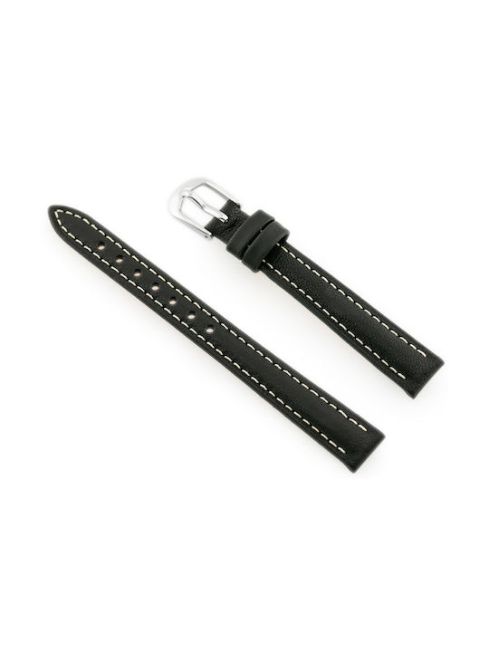 Bisset Leather Strap Black 12mm