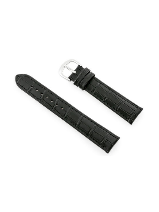 Bisset Leather Strap Black 18mm