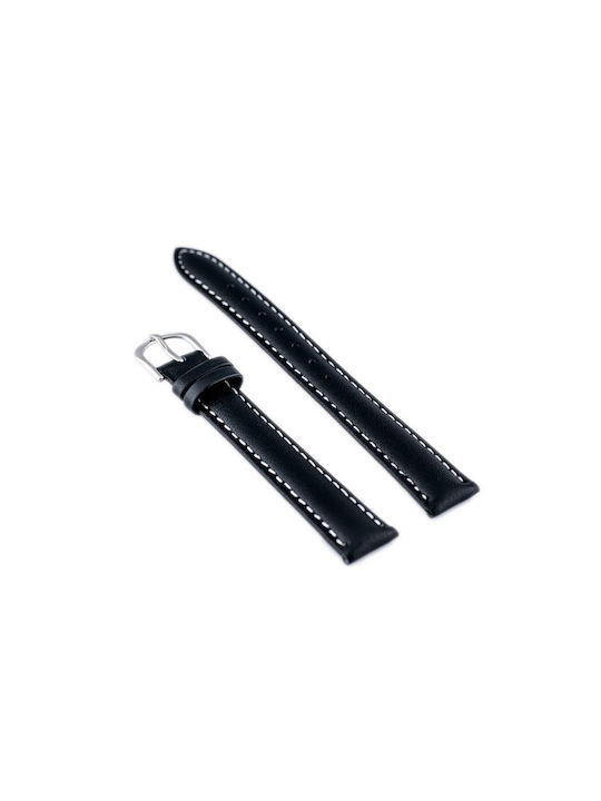 Bisset Leather Strap Black 12mm