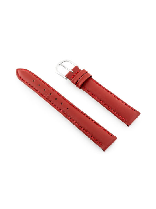 Bisset Leather Strap Burgundy 16mm