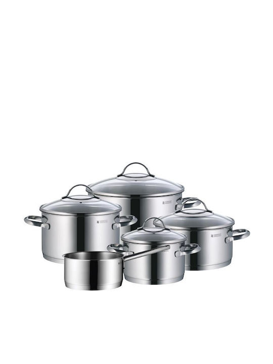 WMF Provence Plus Pots Set of Stainless Steel with No Coating 5pcs