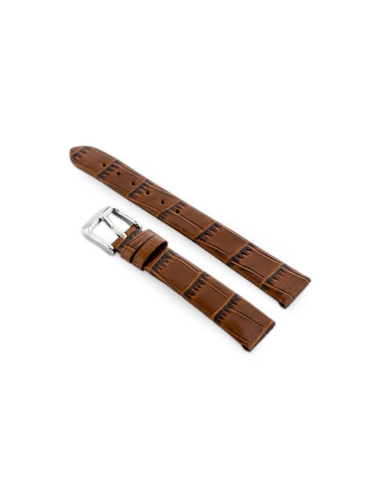 Pacific Leather Strap Brown 12mm