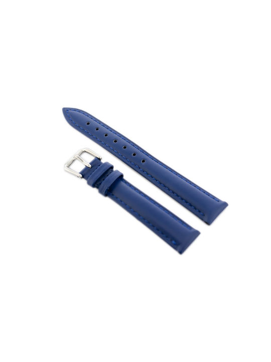 Pacific Leather Strap Navy Blue 14mm