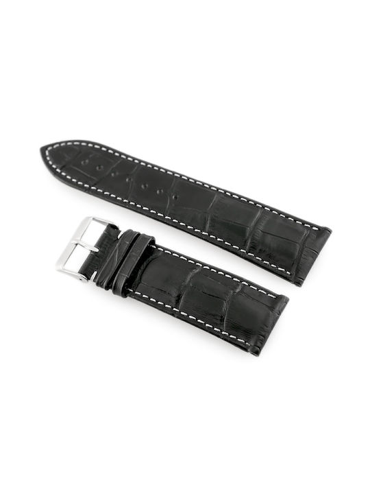 Pacific Leather Strap Black 24mm