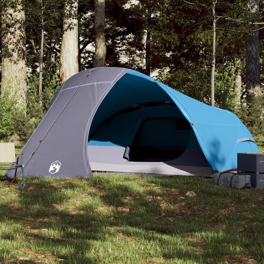 vidaXL Campingzelt Blau für 4 Personen 278x215x126cm