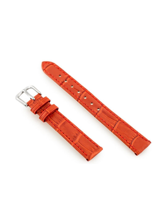 Pacific Leather Strap Red 12mm