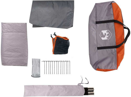 vidaXL Camping Tent Igloo Orange With Double Cloth For 6 People 334x273x190cm