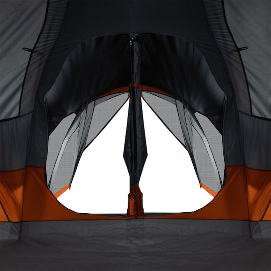 vidaXL Къмпинг Сцена Сива за 8 Човека 490x459x196см