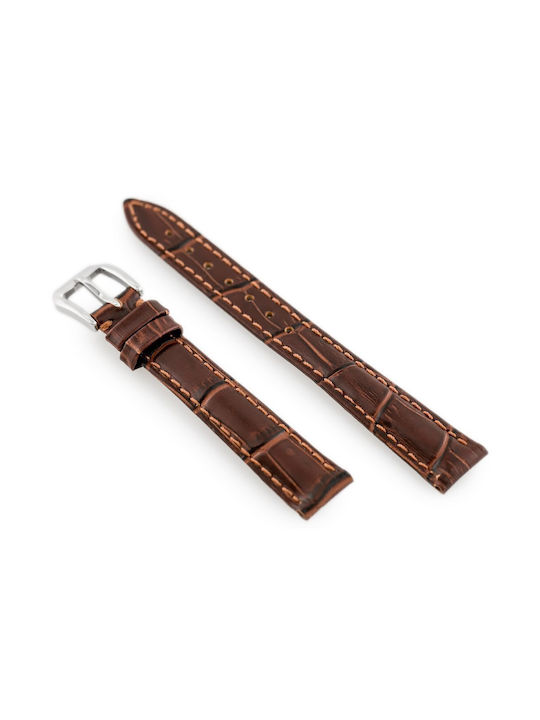 Pacific Leather Strap Brown 14mm