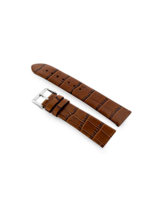 Pacific Leather Strap Brown 18mm