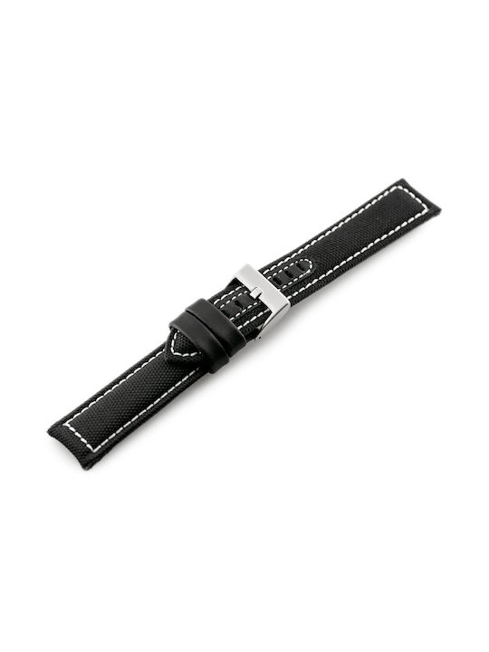 Pacific Leather Strap Black 20mm