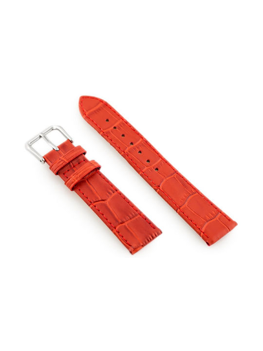 Pacific Leather Strap Red 18mm