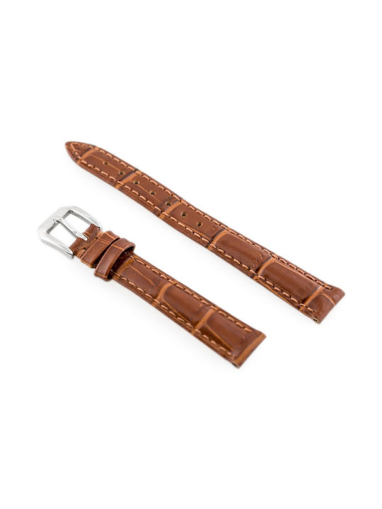 Pacific Leather Strap Brown 14mm