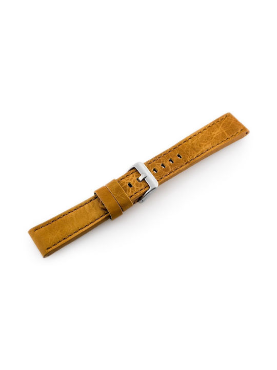 Pacific Leather Strap Brown 22mm