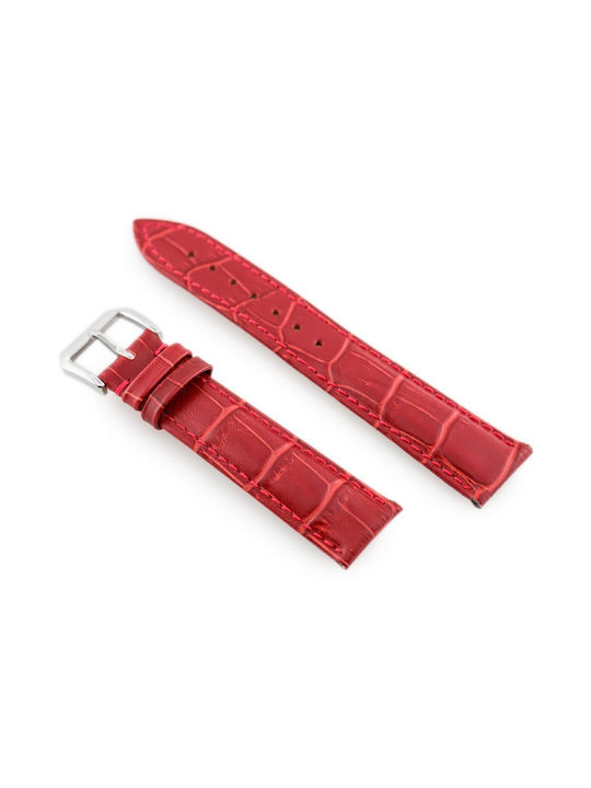 Pacific Leather Strap Red 18mm