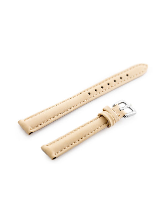 Pacific Leather Strap Beige 14mm