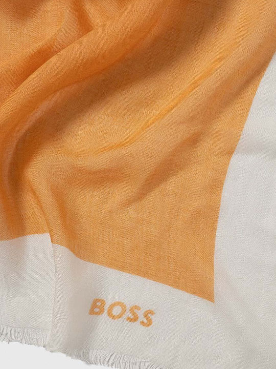 Hugo Boss Women's Wool Scarf Orange