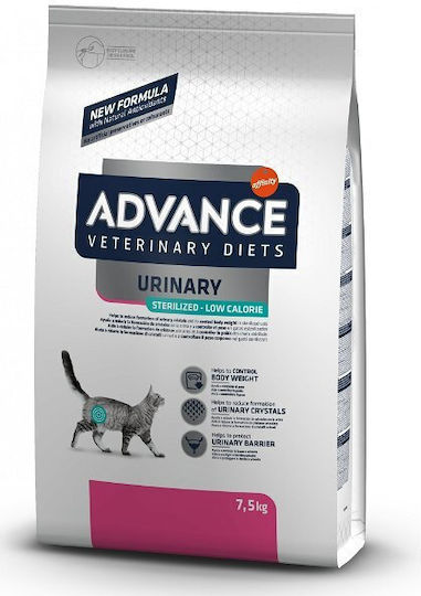 Advance Veterinary Diets Urinary Dry Food Diet for Cats with Sensitive Urinary with Chicken / Poultry / Fish / Pork 7.5kg