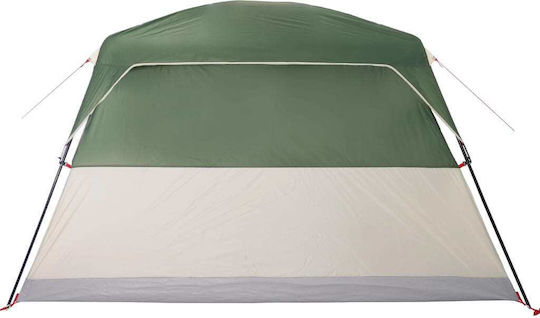 vidaXL Camping Tent Cabin Green for 4 People 245x215x190cm