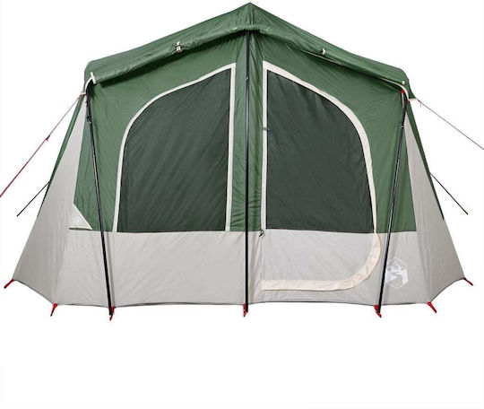 vidaXL Σκηνή Camping Πράσινη για 5 Άτομα 340x297x215εκ.