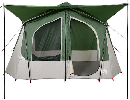 vidaXL Σκηνή Camping Πράσινη για 5 Άτομα 340x297x215εκ.